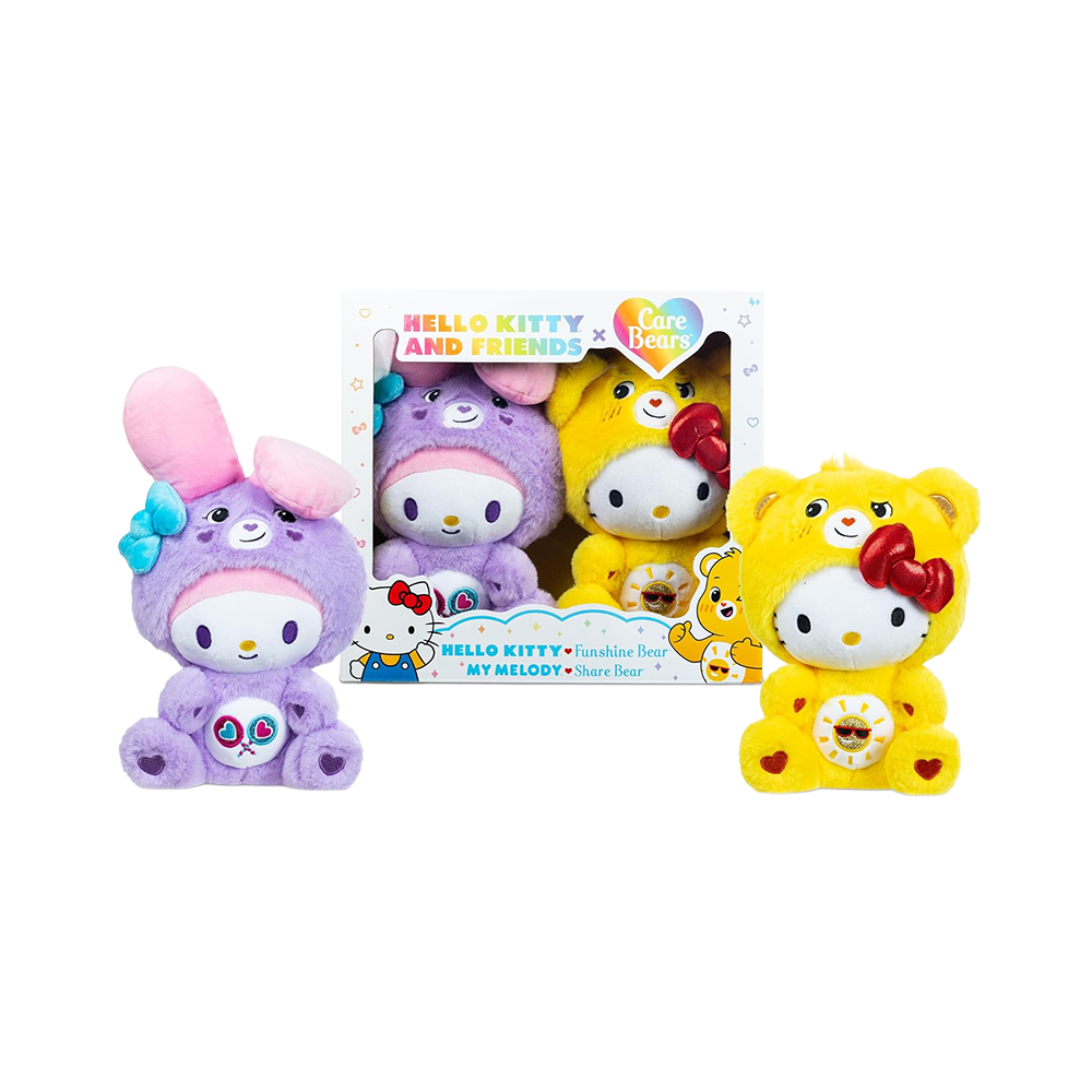 Care Bears - Set 2 Peluches (Hello Kitty)