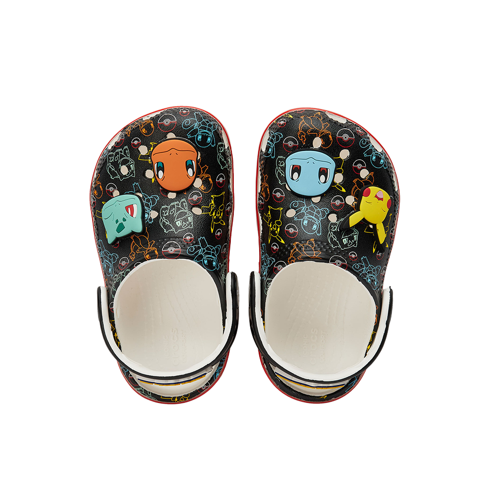 Crocs - Sandalias Pokémon (Negras)