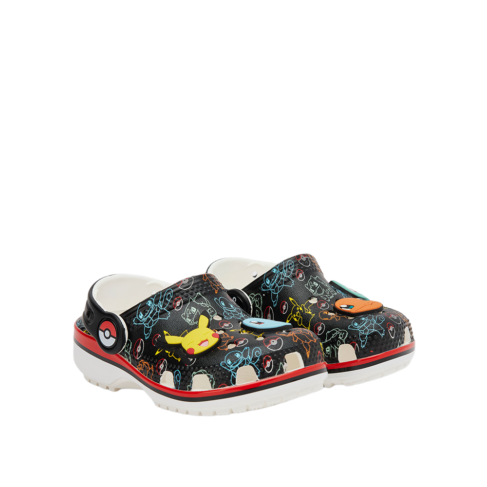 Crocs - Sandalias Pokémon (Negras)