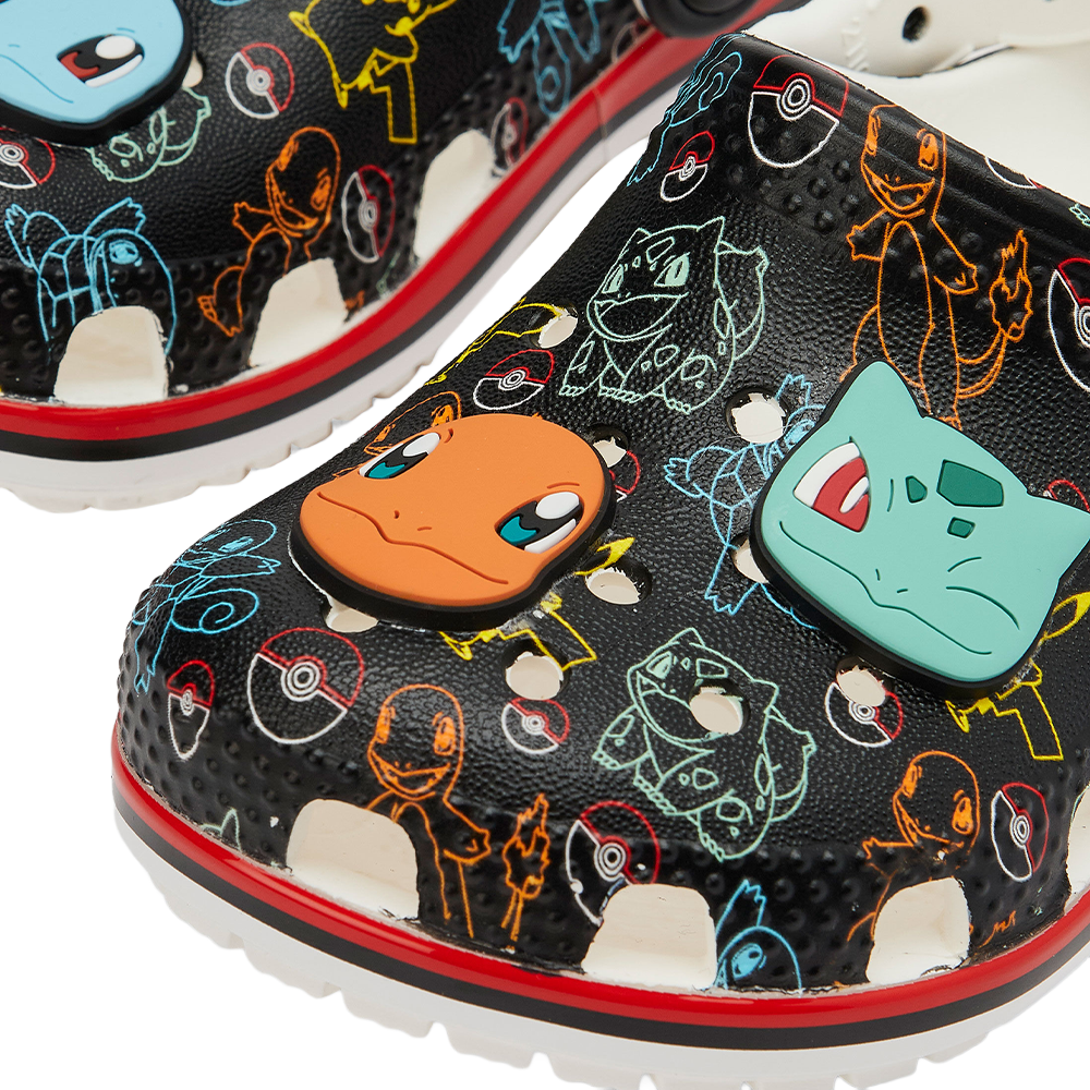 Crocs - Sandalias Pokémon (Negras)