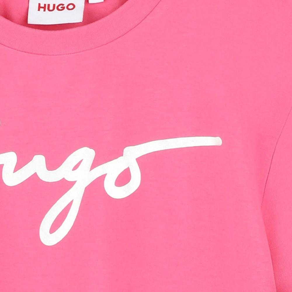 Hugo - Playera Logo (Rosa)