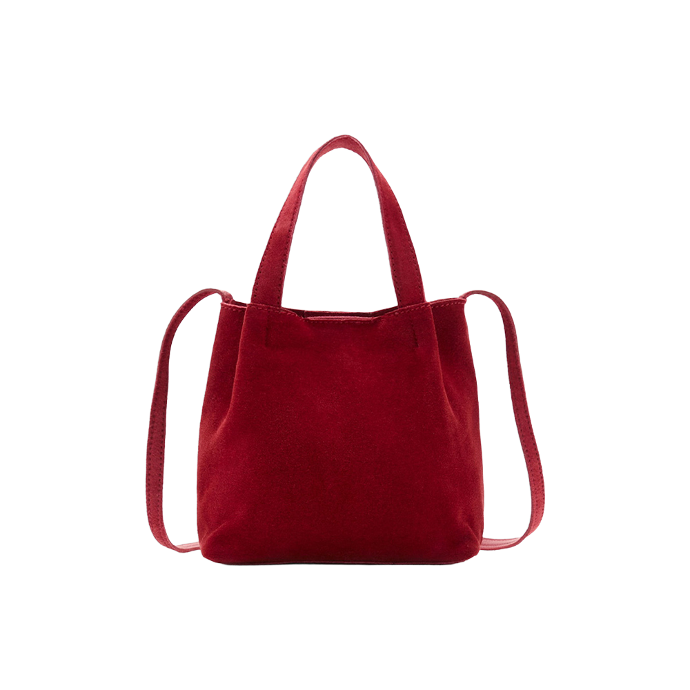 Mango - Bolsa Tote en PIel (Roja)