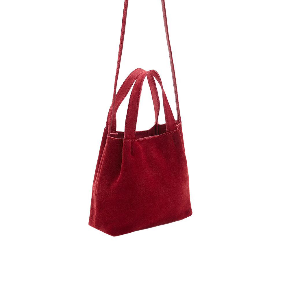 Mango - Bolsa Tote en PIel (Roja)