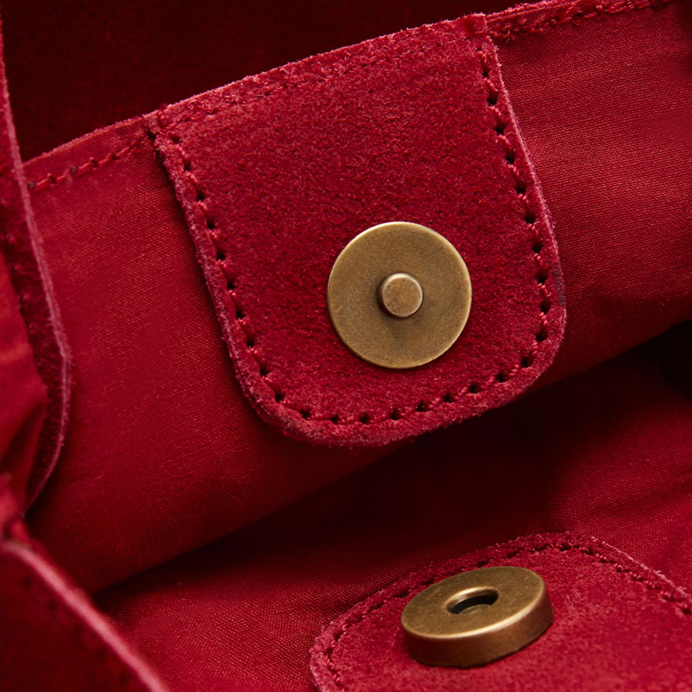 Mango - Bolsa Tote en PIel (Roja)