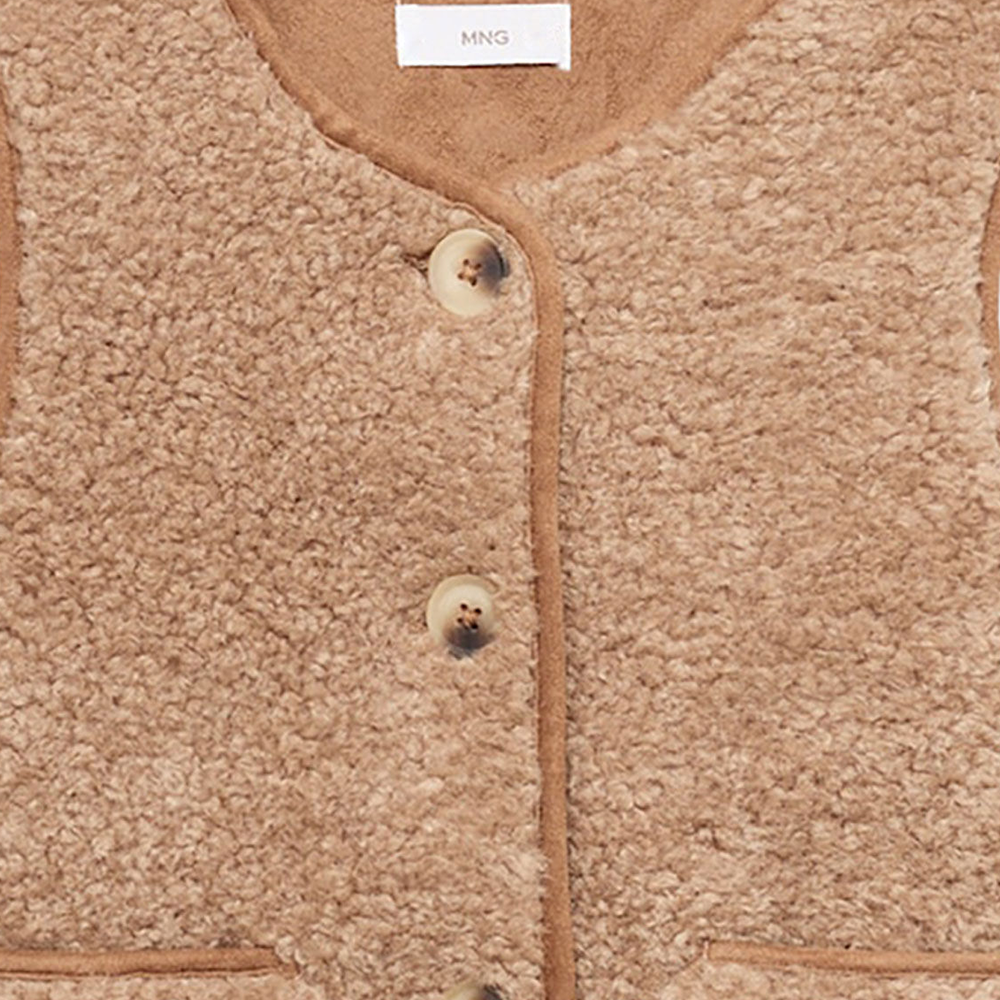 Mango - Chaleco Niña (Beige)