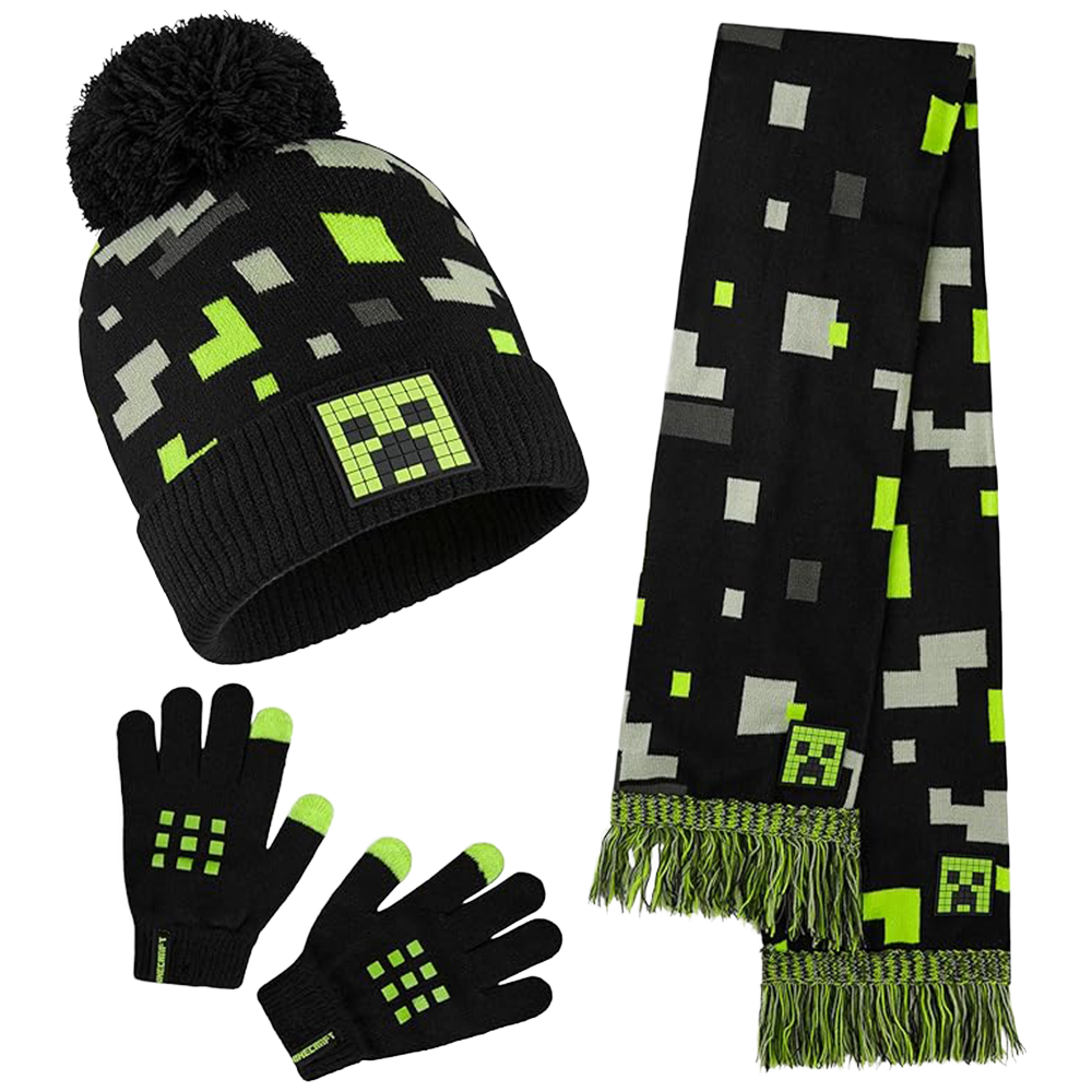 Minecraft - Conjunto 3 piezas (Negro)