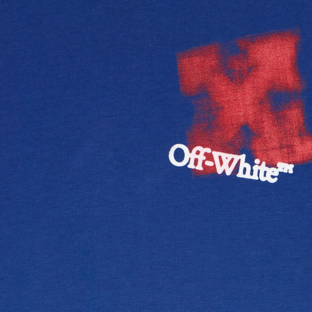 Off-White - Playera Arrow Spray (Azul)