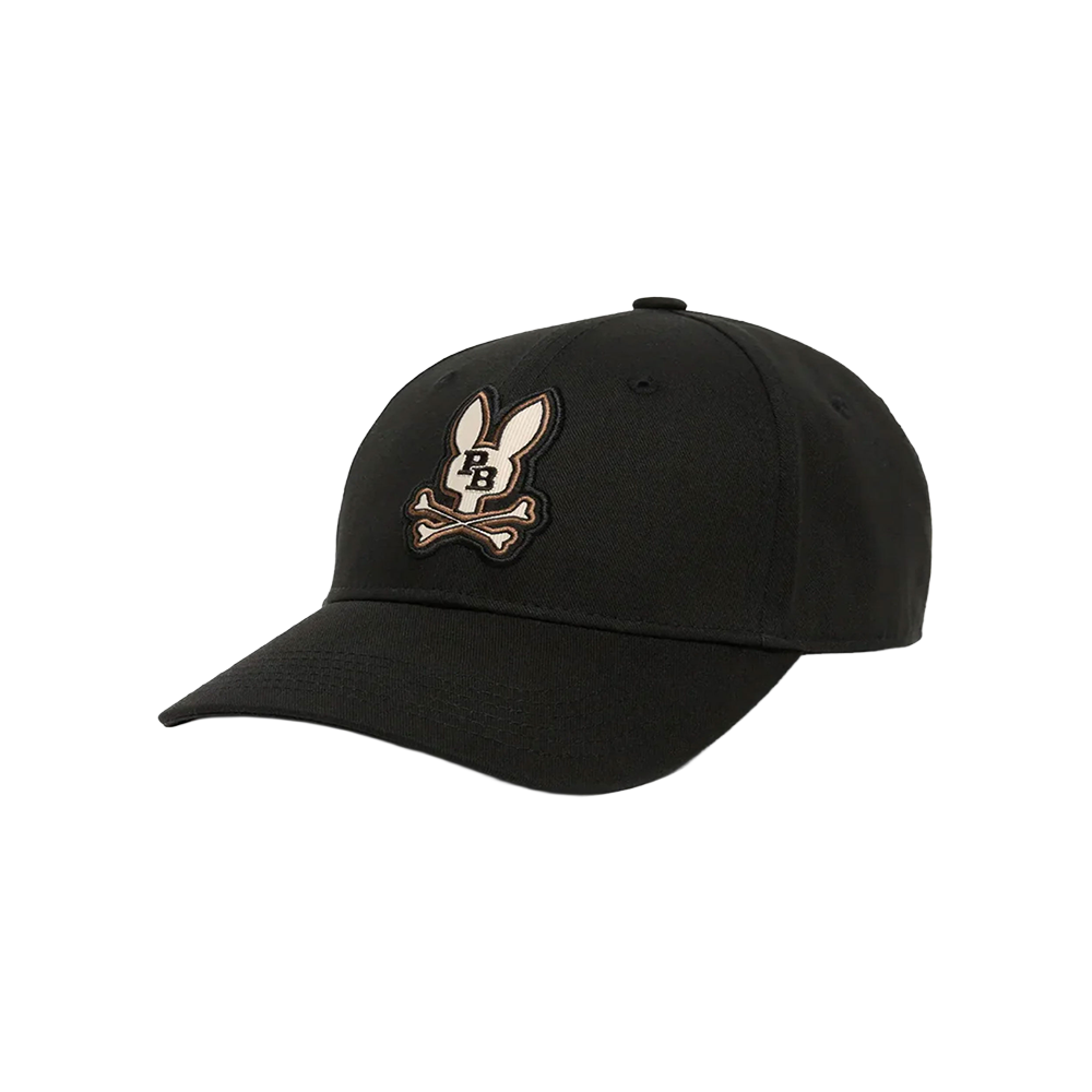 Psycho Bunny - Gorra con logo (Negra)
